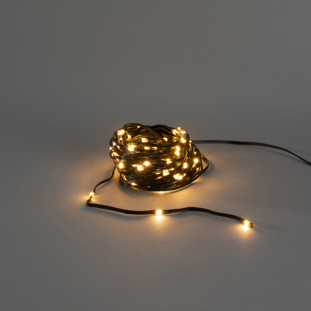 Ljusslinga Gnosjö Konstamide ShineLine 10 meter med 100st LED-lampor Amber Utomhus