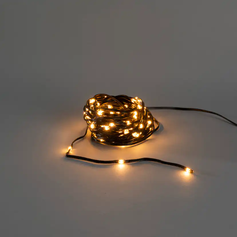 Ljusslinga Gnosjö Konstamide ShineLine 10 meter med 100st LED-lampor Amber Utomhus