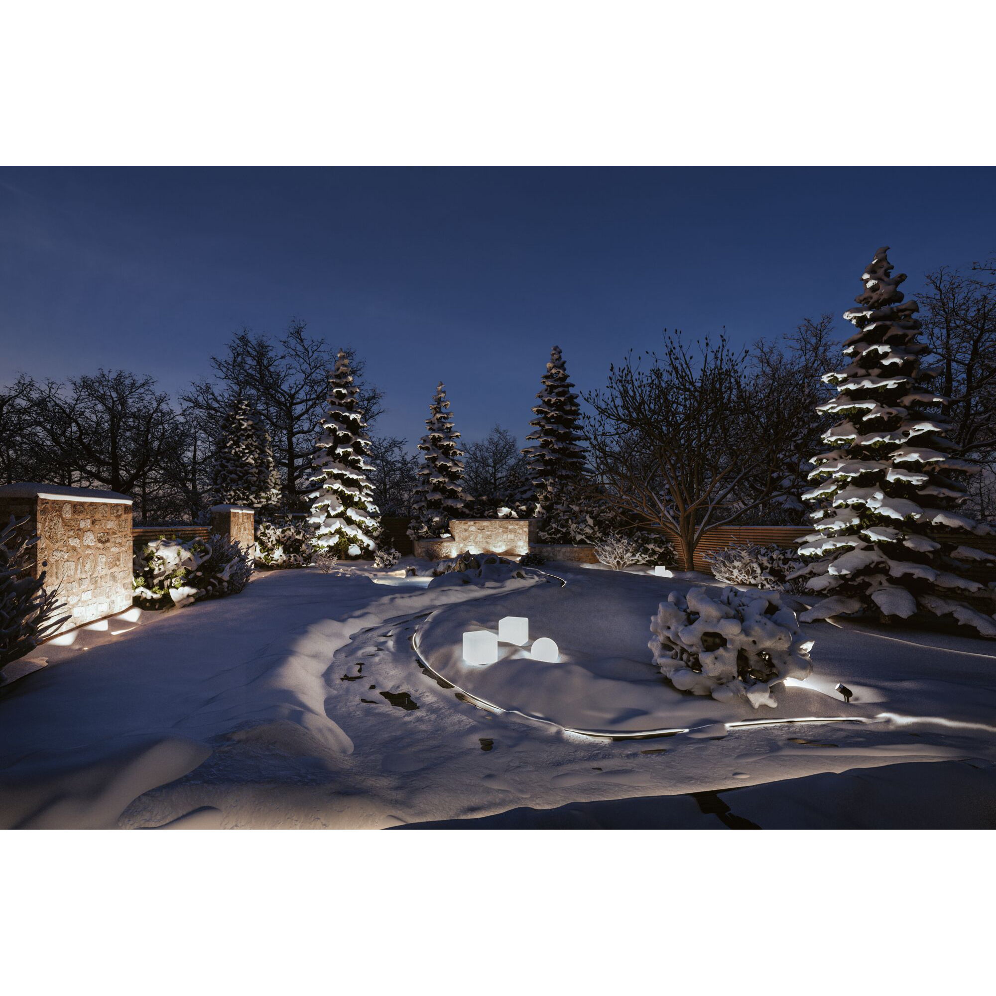 LED Infälld Markbelysning Paulmann Plug & Shine Smart Home Zigbee 3.0 Floor Profil IP67 RGBW+ 3,7W 3-pack