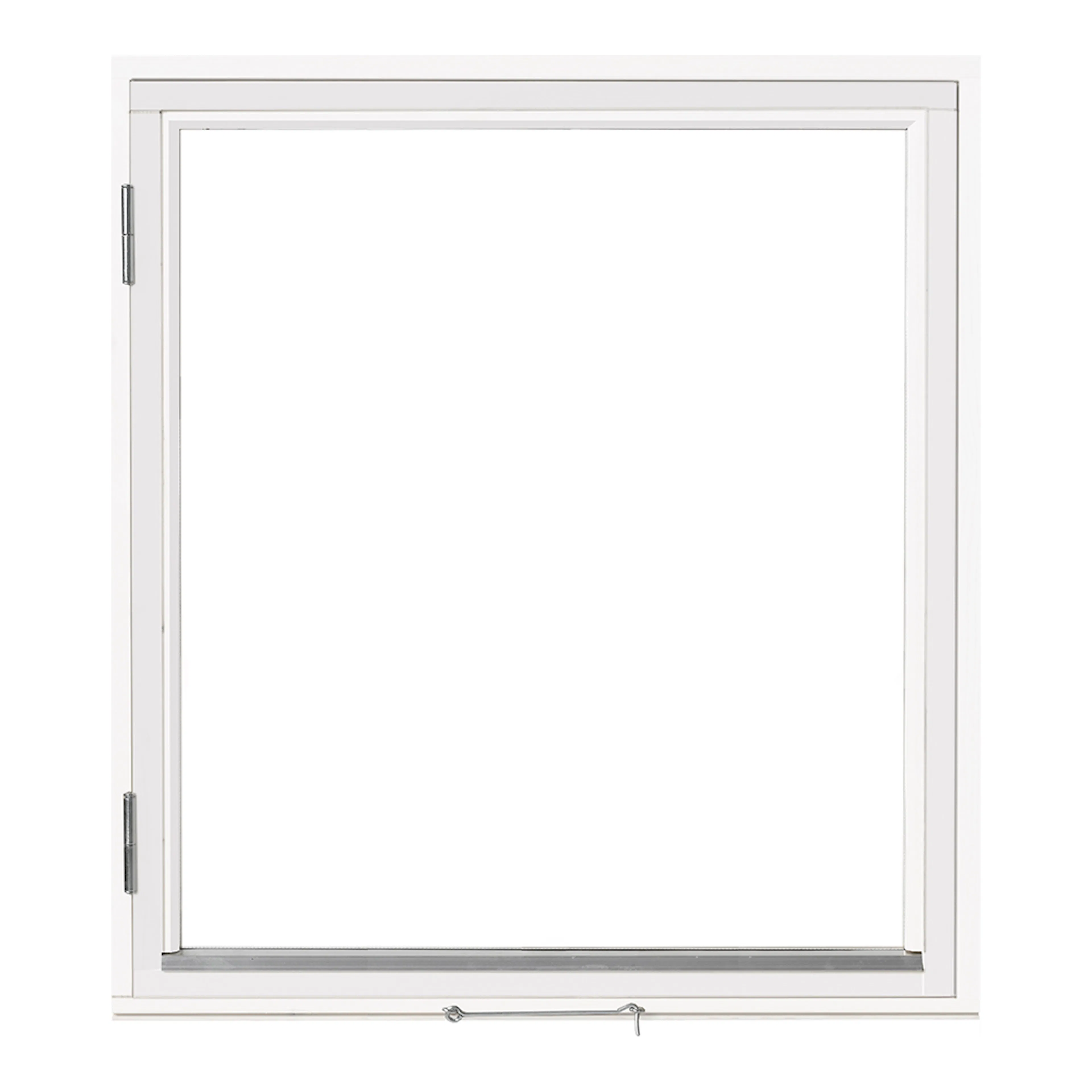 Sidohängt Fönster Landskap Vitmålad