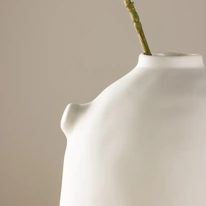 Madi Vase - Off White - 17*17*28Hcm Vit