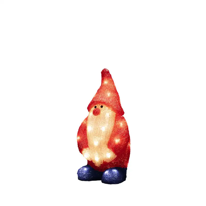 Dekorationsfigur Gnosjö Konstsmide Tomte Akryl 36 cm 32 LED