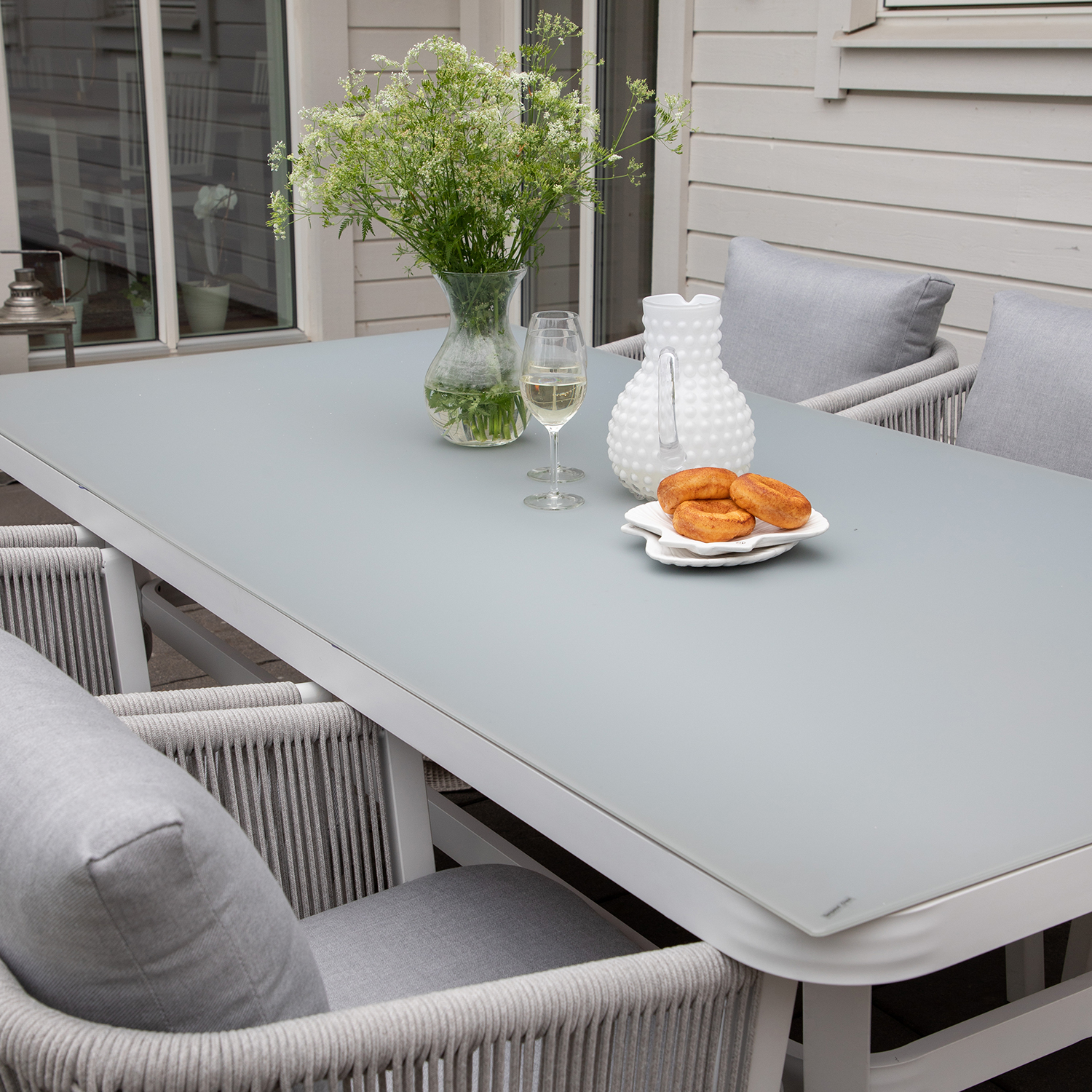 Matgrupp Venture Home Virya 160x90 med 6 Virya Matstolar