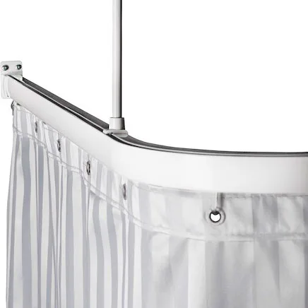 Duschstång Leijma Stabil L-Form Vit