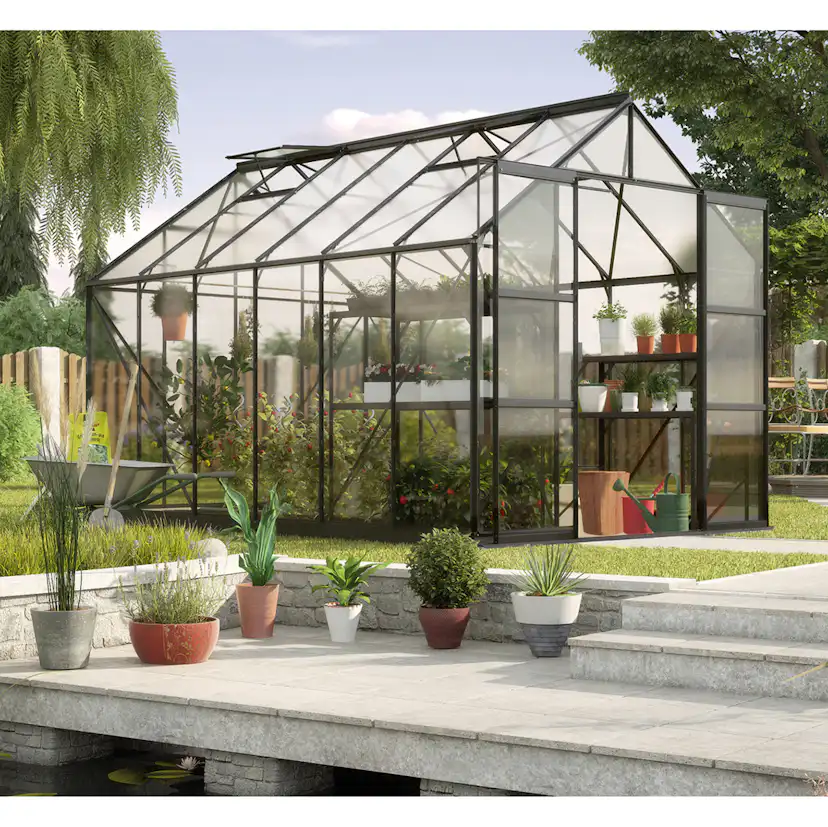 Växthus Vitavia Phoenix med Sockel