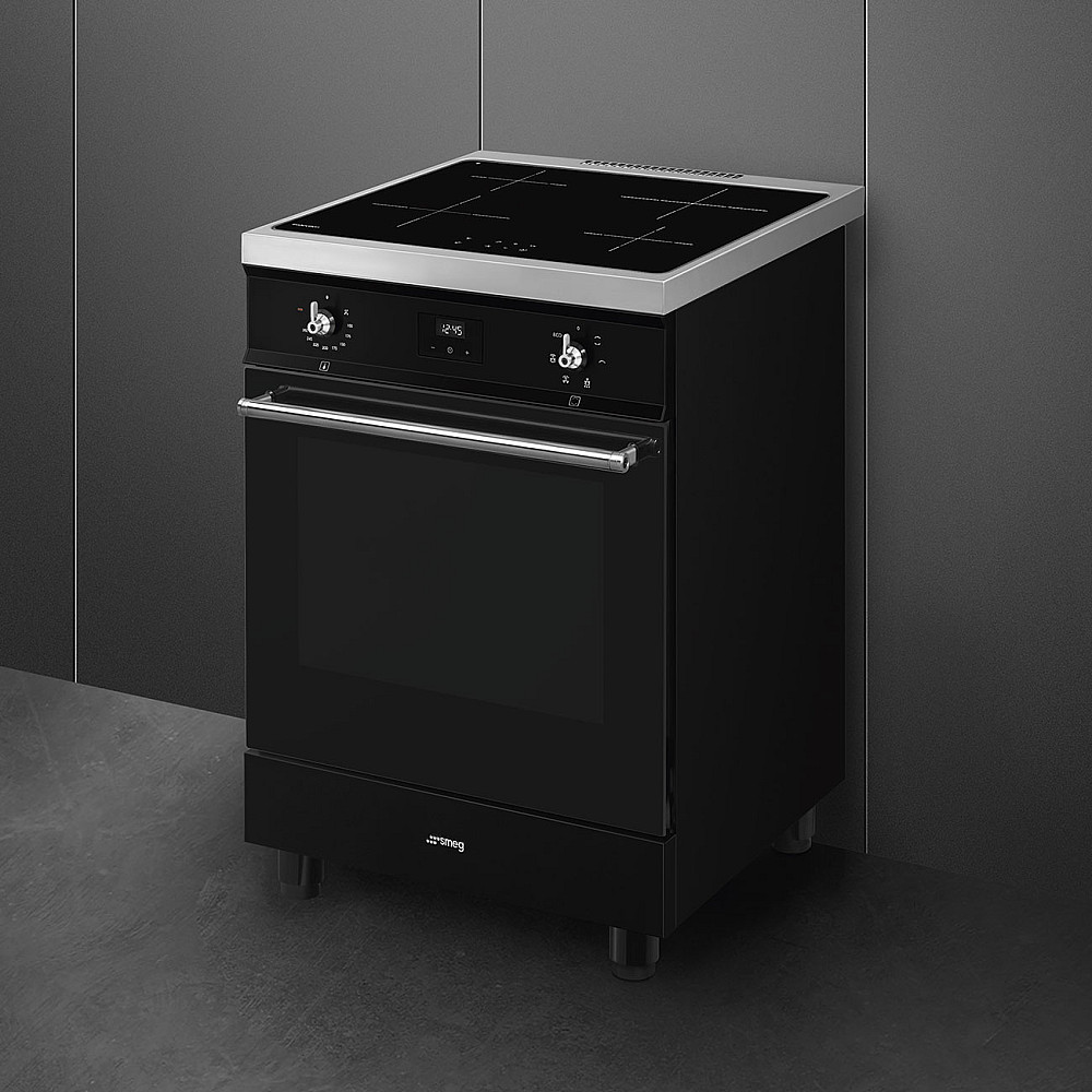 Induktionsspis Smeg C6IMMBT2 Svart Spis med Induktionshäll