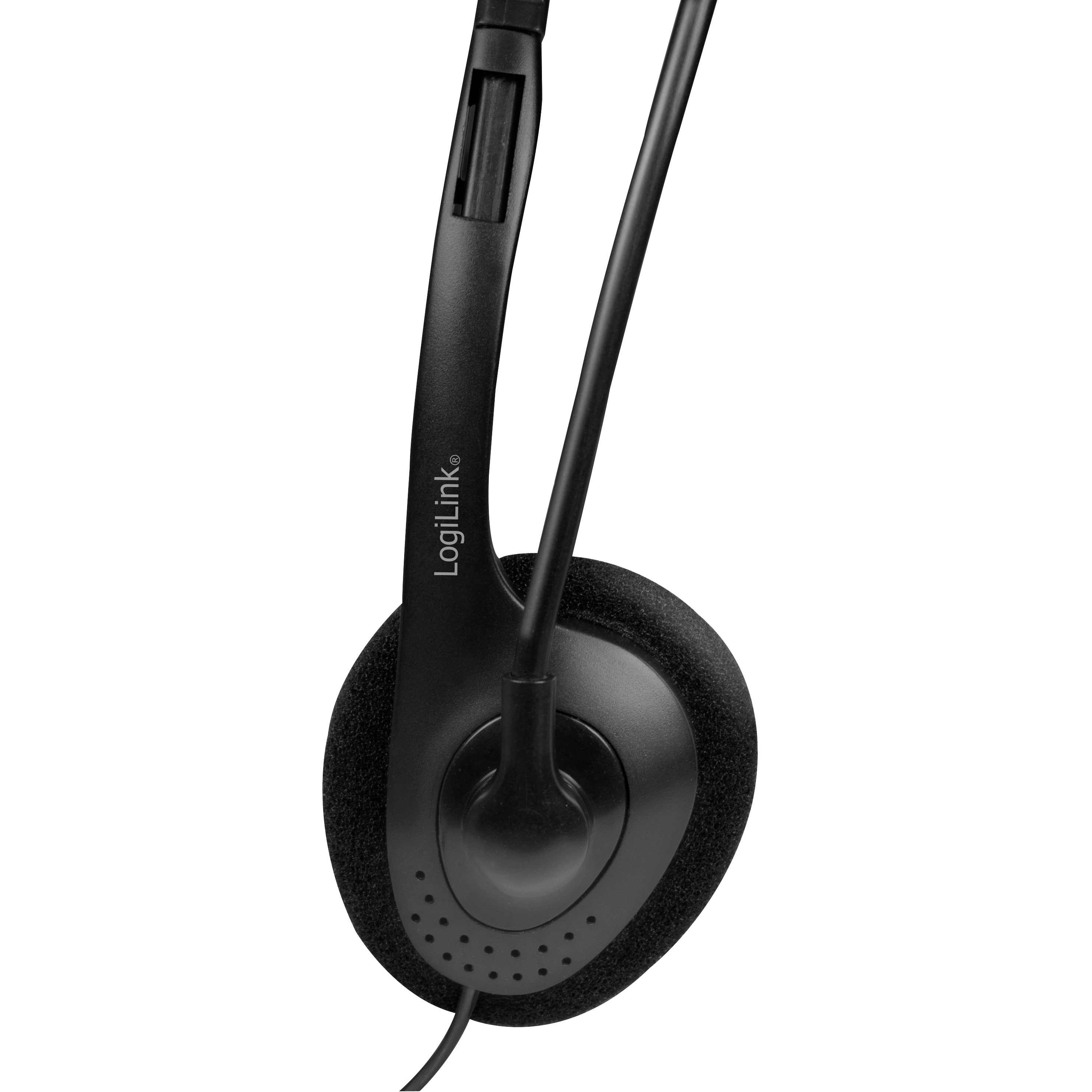 PC-headset LogiLink Stereo Med Mikrofon 1x3,5mm-kontakt