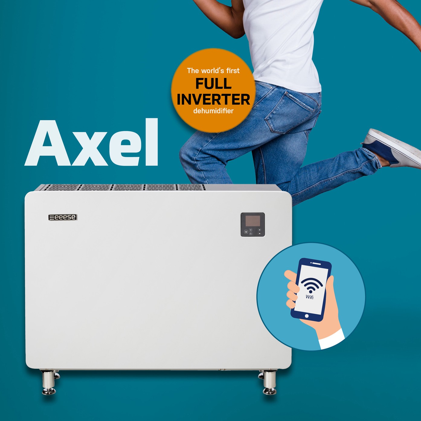 Avfuktare Eeese Air Care Axel Full Inverter 120L Med WiFi Anslutning