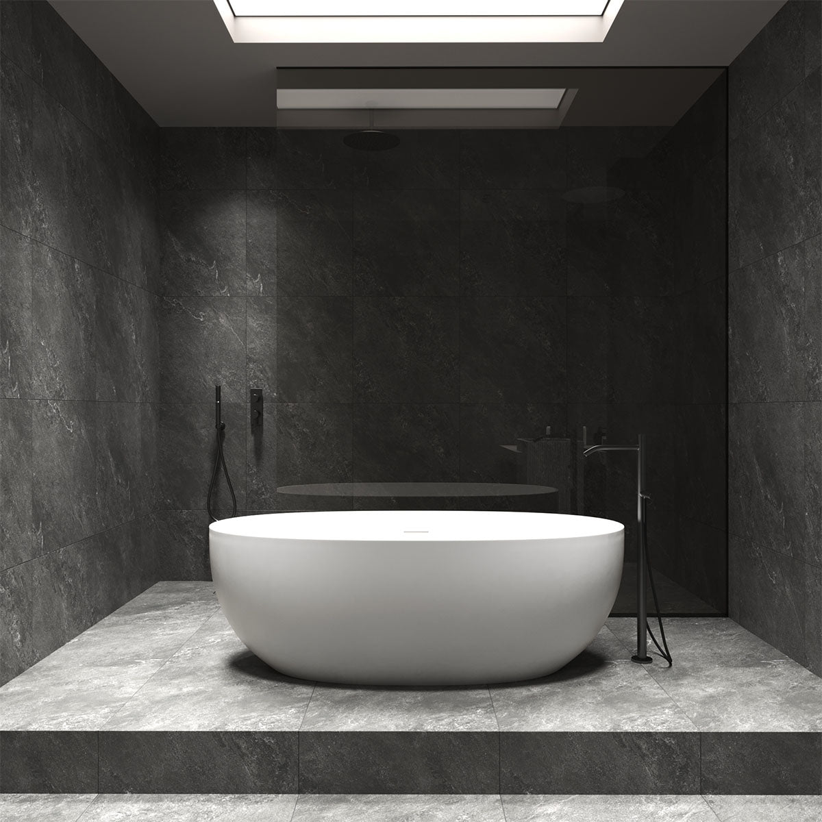 Klinker Newport Graphite Marmor Matt 60x60