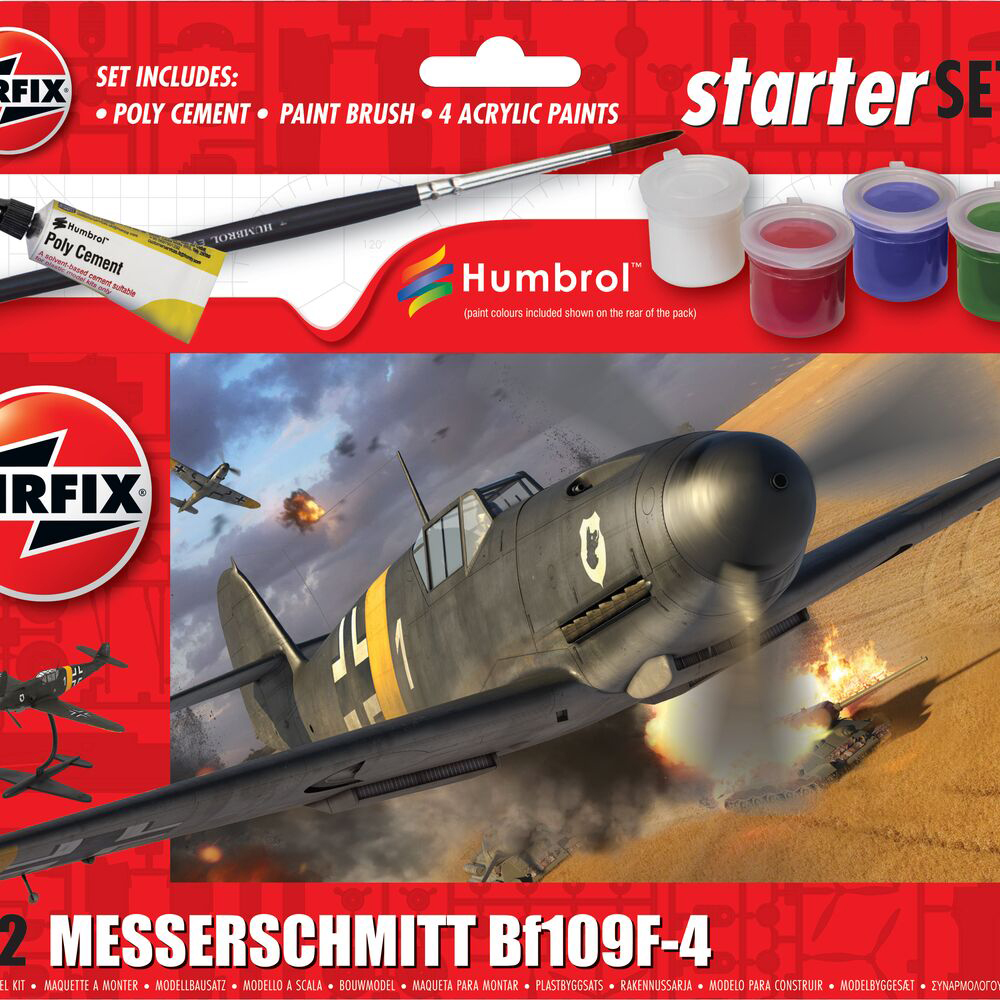 Modellbyggsats Airfix 1:72 Messerschmitt Bf109F-4 Starter Set