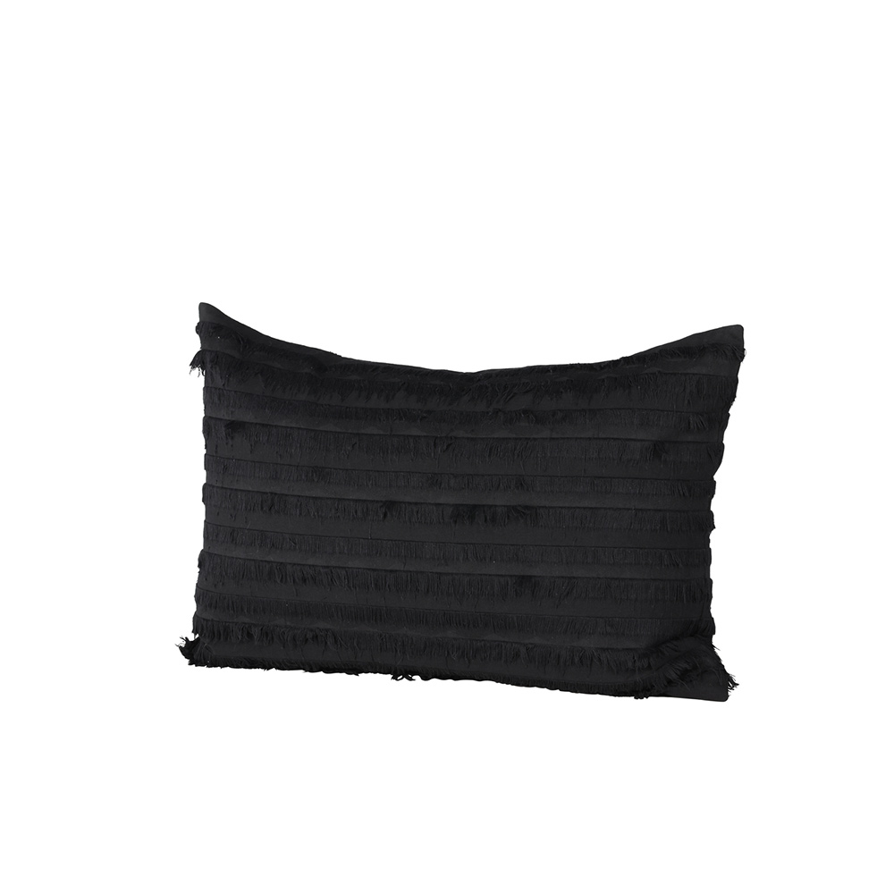 Edith Cushion Cover Cotton - Black Svart