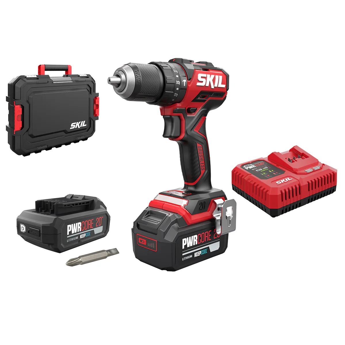 Slagborr/Skruvdragare SKIL 3075 HA Batteridriven Kolborstfri