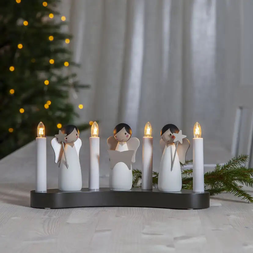 Adventsljusstake Star Trading Angel choir