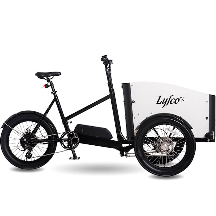 Elcykel Lyfco Cargobike med Öppningsbar låda - 17,5 Ah
