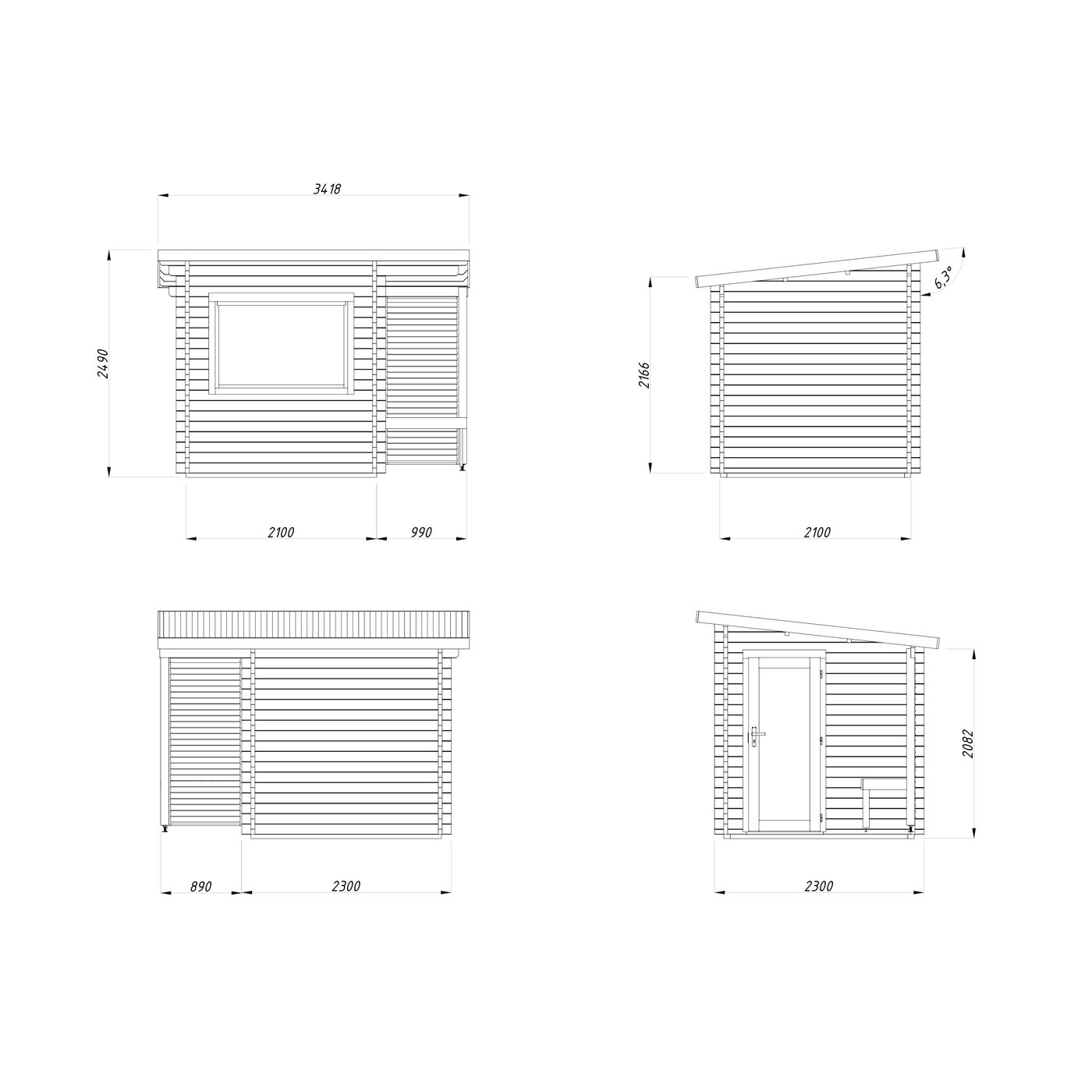 Bastu Palmako Sanna 4,4 m2
