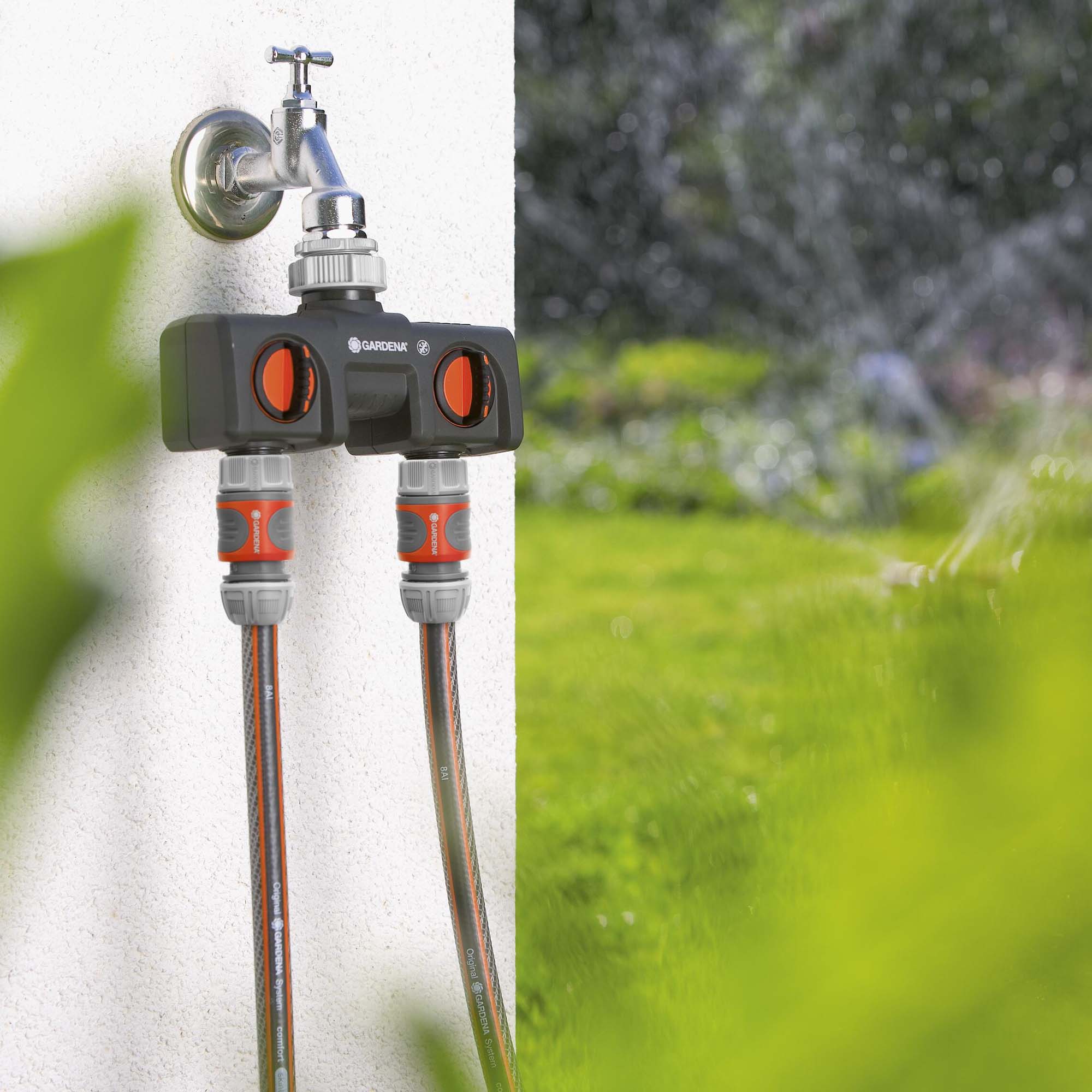 Bevattningspaket Gardena Slangbox XL 35 m Turkos Med Vattenspridare & Sprinklerpistol