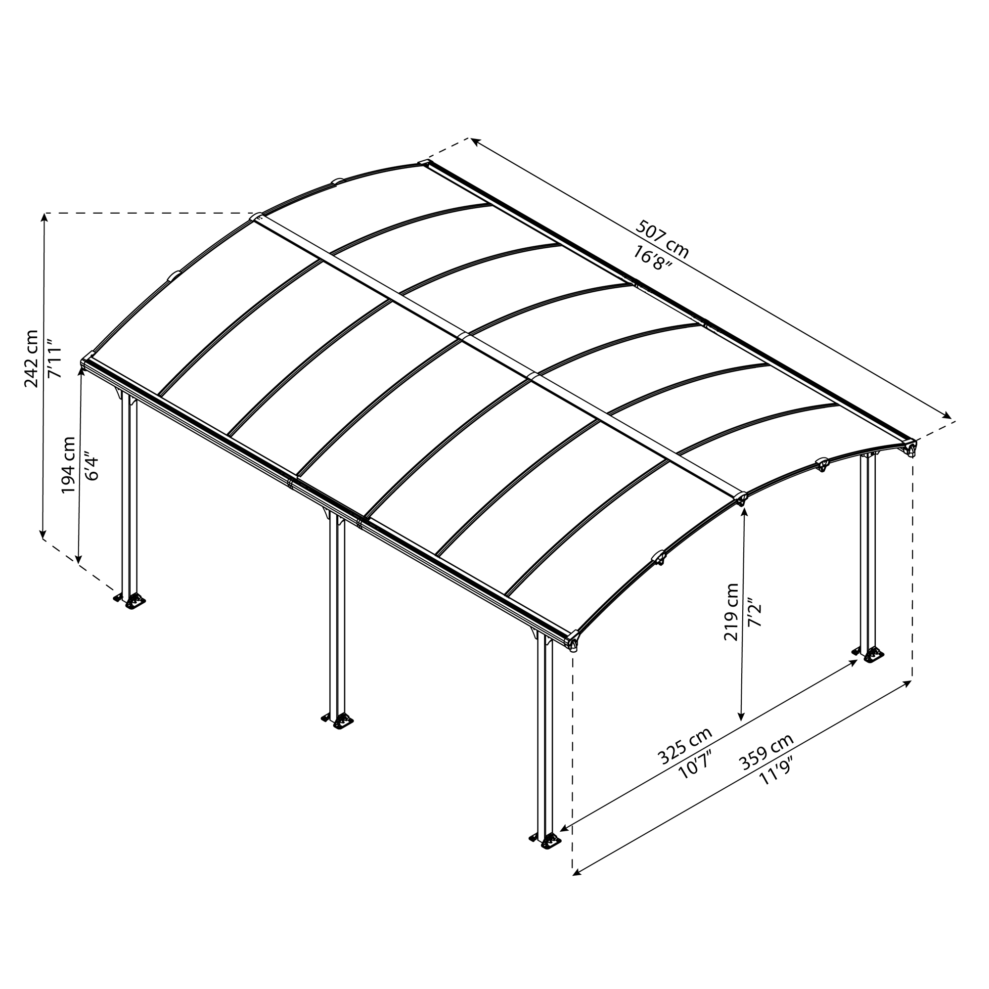 Carport Canopia by Palram Arcadia 5000