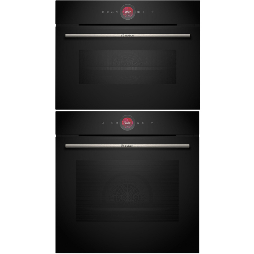 Ugn och Mikro Bosch HBG7742B1 + CMG7241B1 Serie 8 Svart