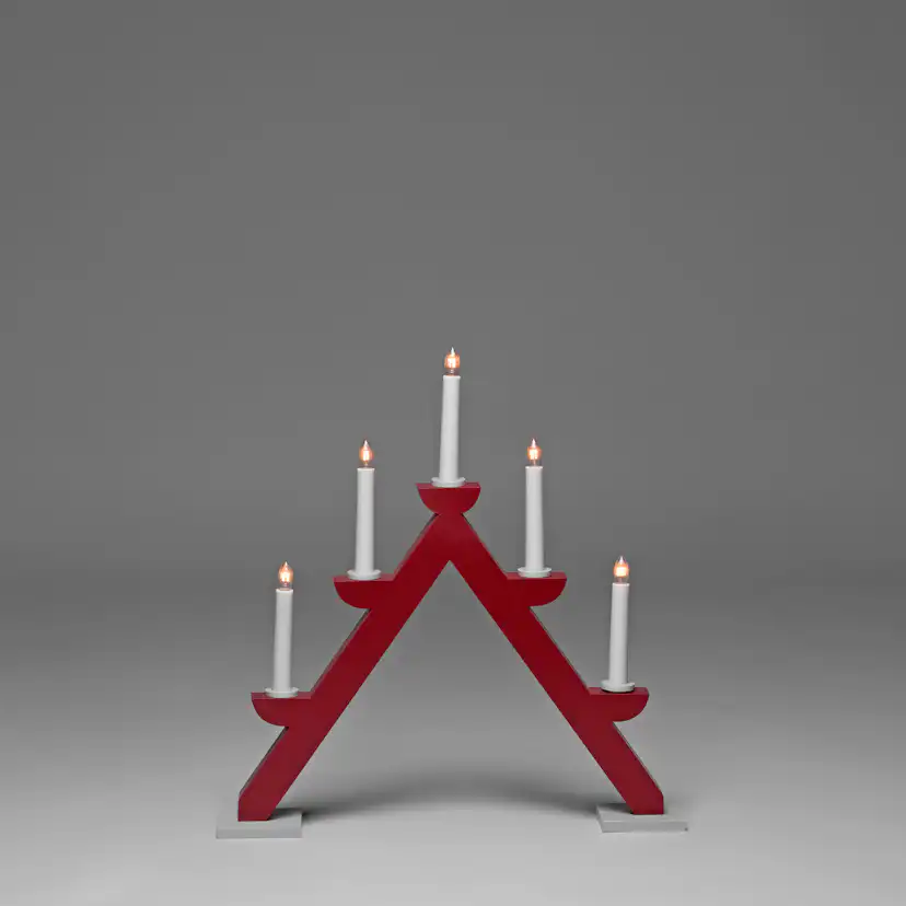 Adventsljusstake Gnosjö Konstsmide 5L Trä