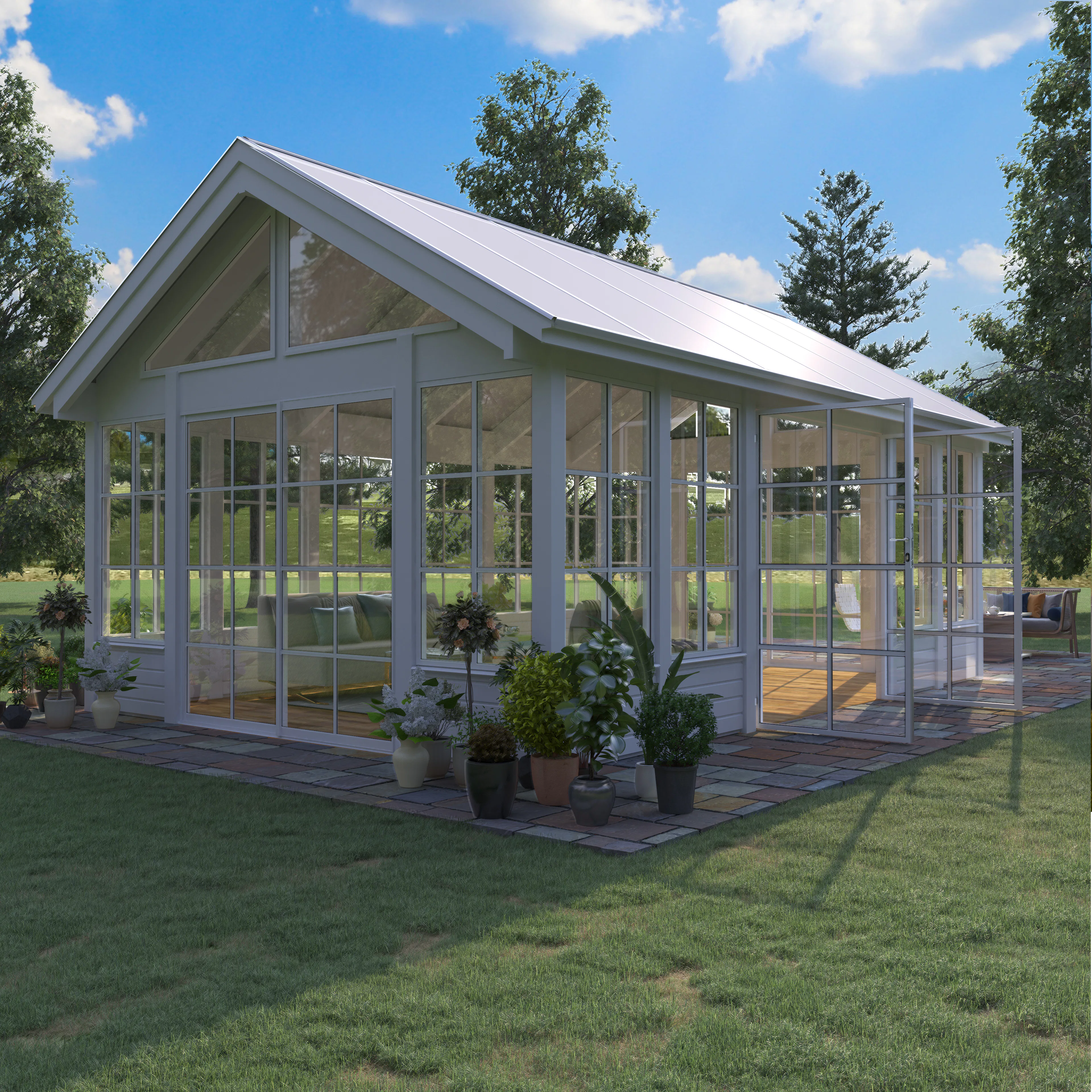 Växthus/Orangeri Landskap Grönska Sommar 25 kvm