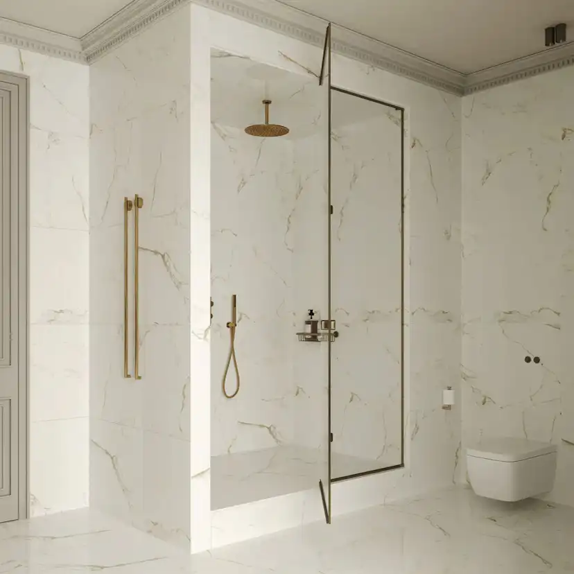 Klinker Tenfors Carrara Gold Marmor Blank 60x60