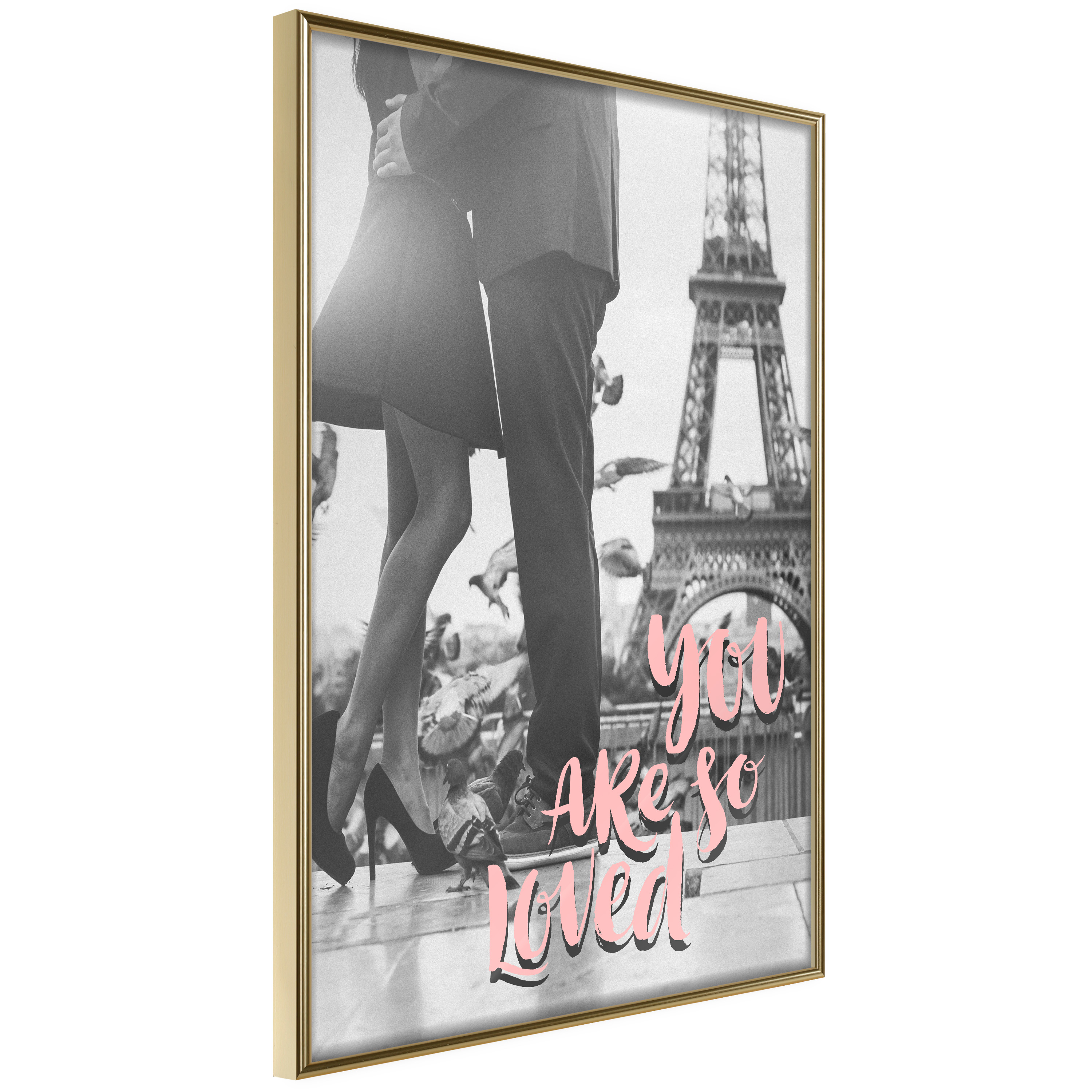 Affisch - You Are so Loved [Poster] 40x60 Guld ram, 40x60 cm
