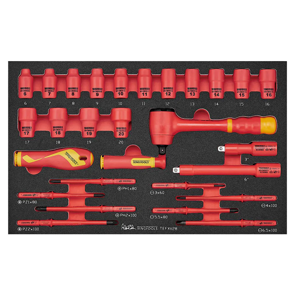 Verktygssats Teng Tools TEFXV28 1 000 V