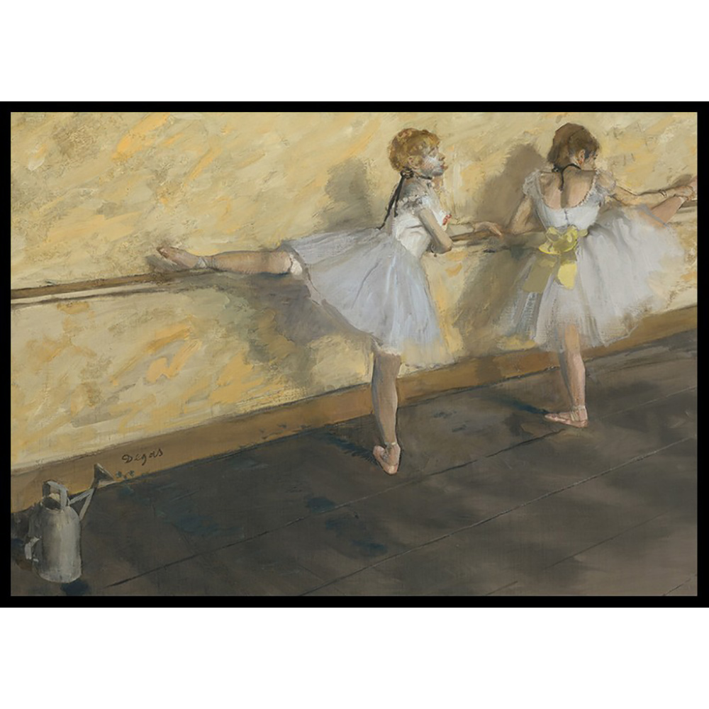 Poster Gallerix Dancers Practicing at the Barre By Edgar Degas