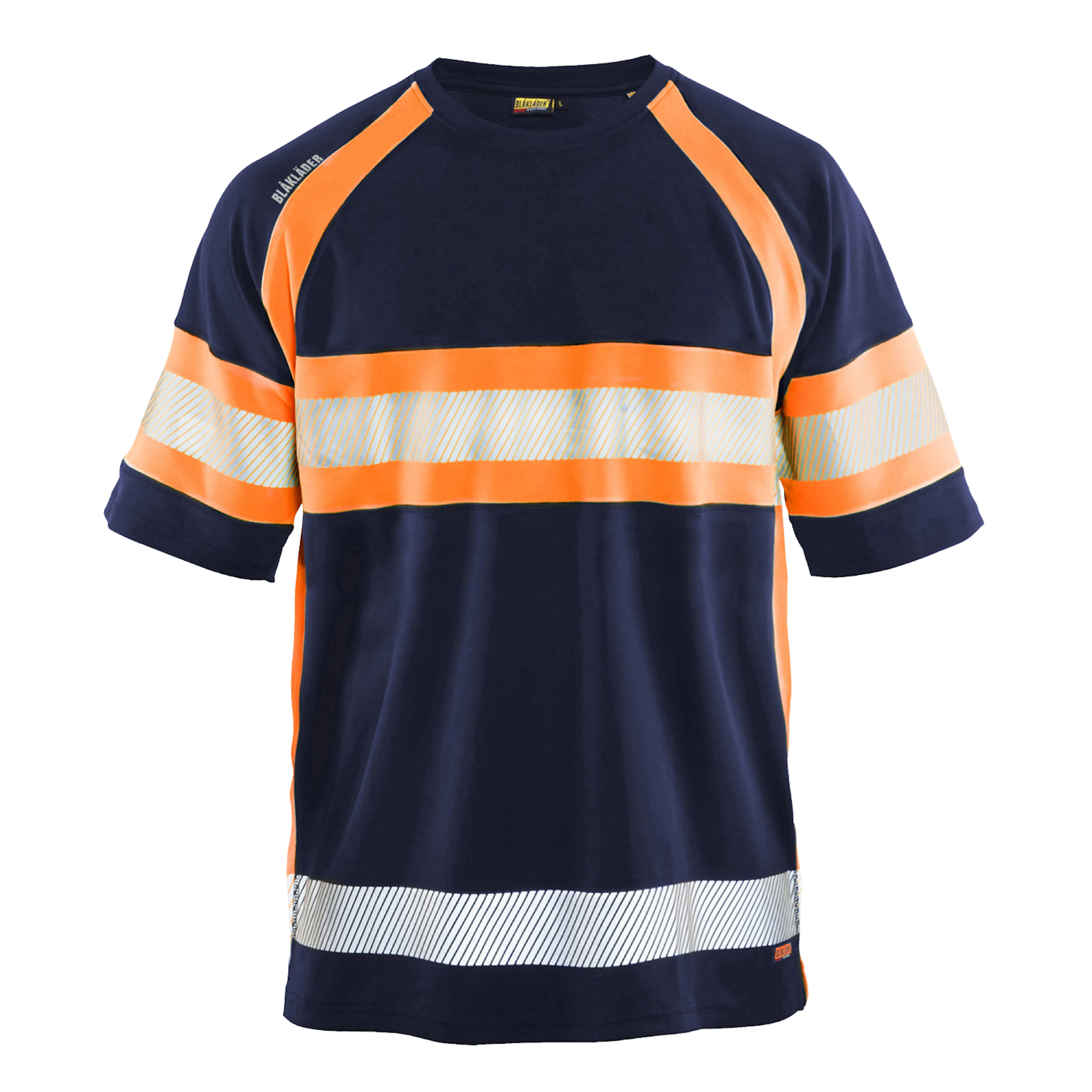 Marinblå/Varselorange