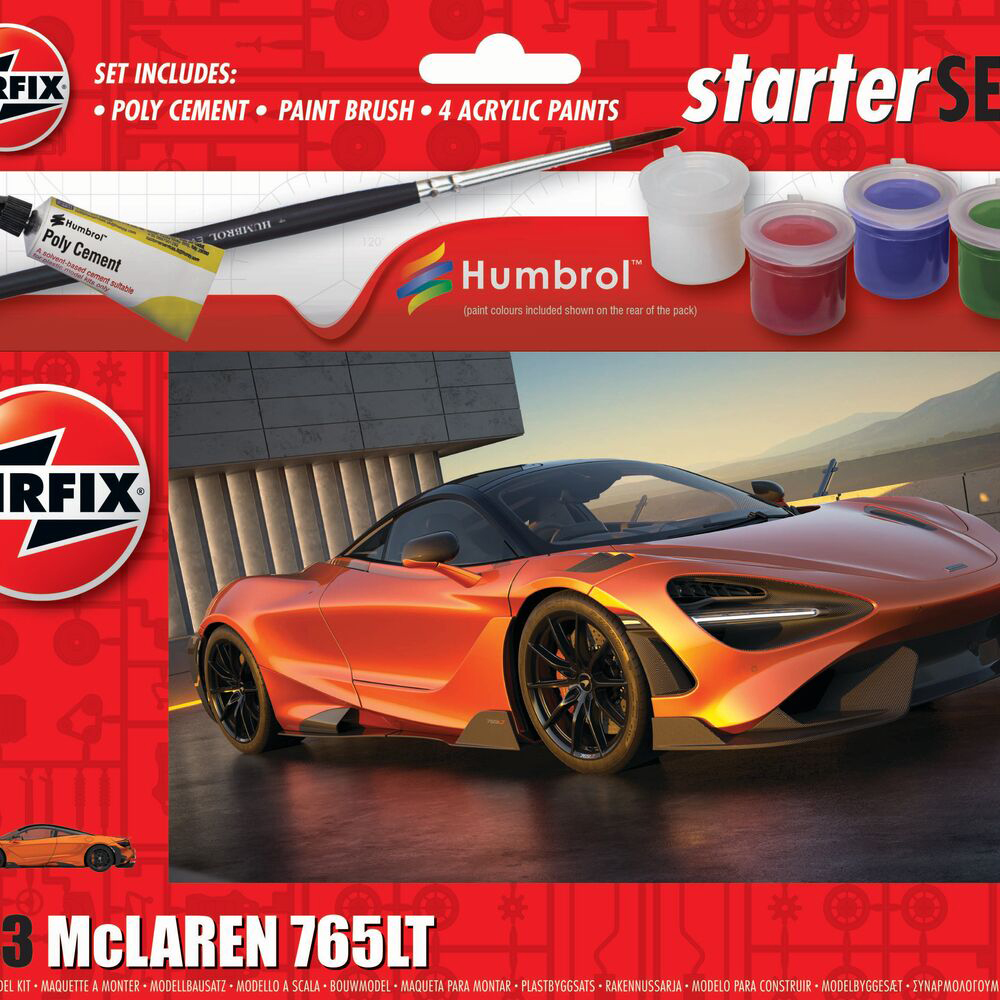 Modellbyggsats Airfix 1:43 McLaren 765 Starter Set