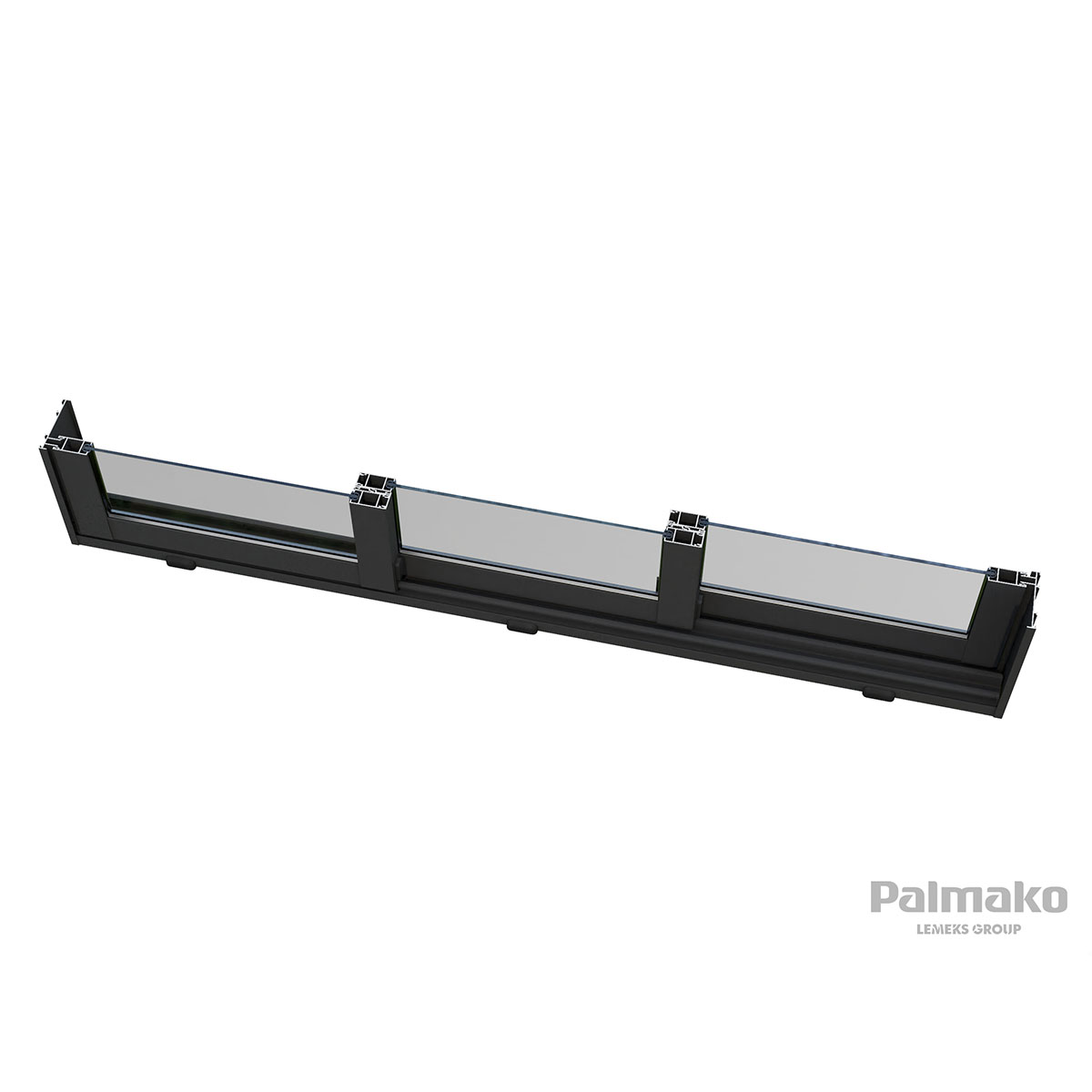 Ines 11,1 m2 Slide WTDIP Impregnerad Transparent med Slide 1-lagers glas
