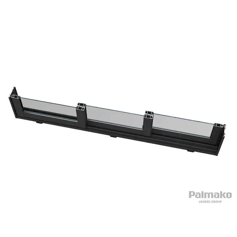 Ines 11,1 m2 Slide WTDIP Impregnerad Transparent med Slide 1-lagers glas