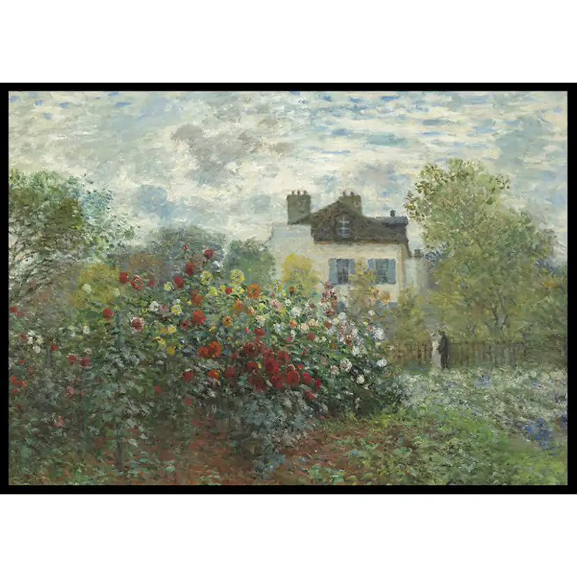 Poster Gallerix The Artists Garden In Argenteuil By Claude Monet