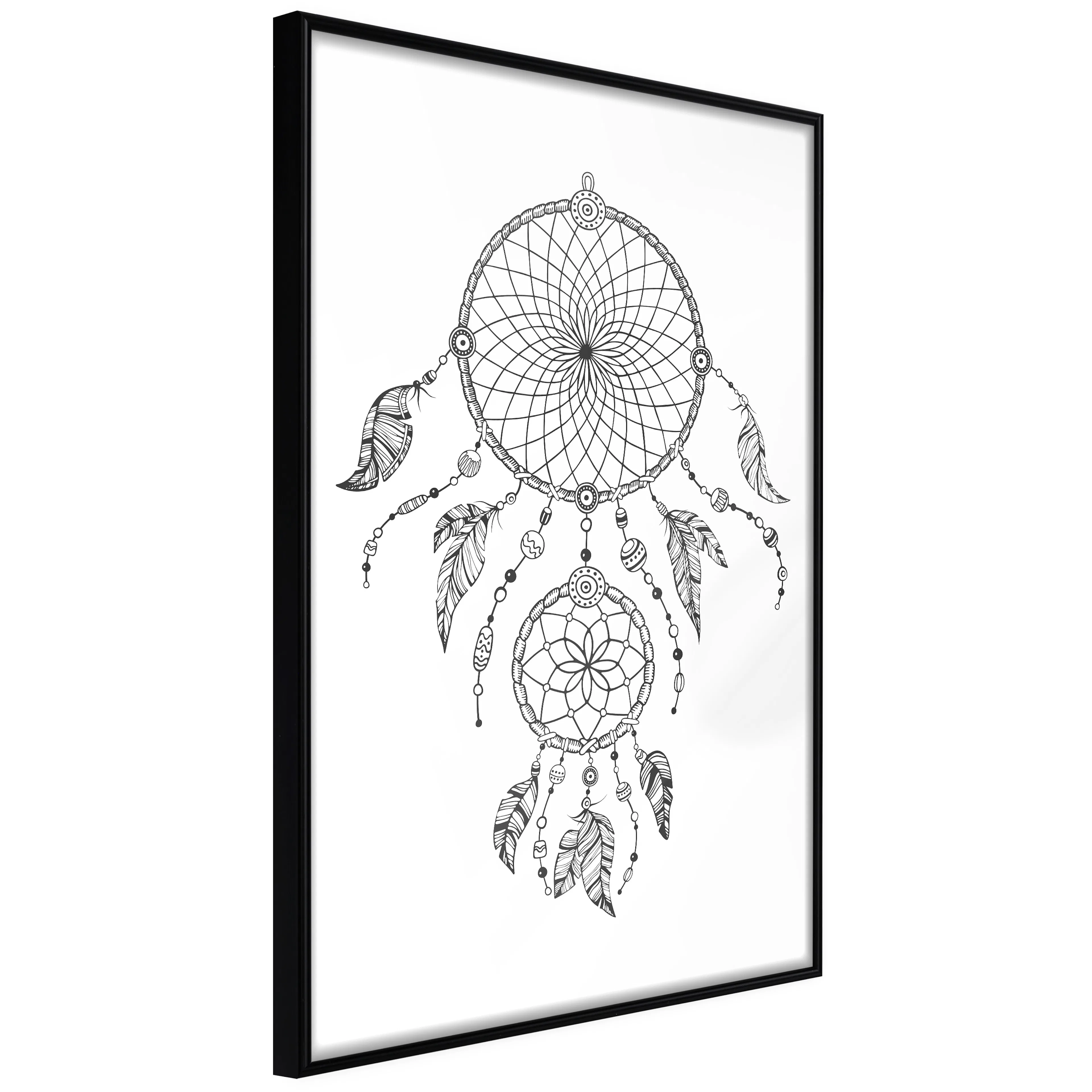 Affisch - Dreamcatcher [Poster] 20x30 Svart ram, 20x30 cm