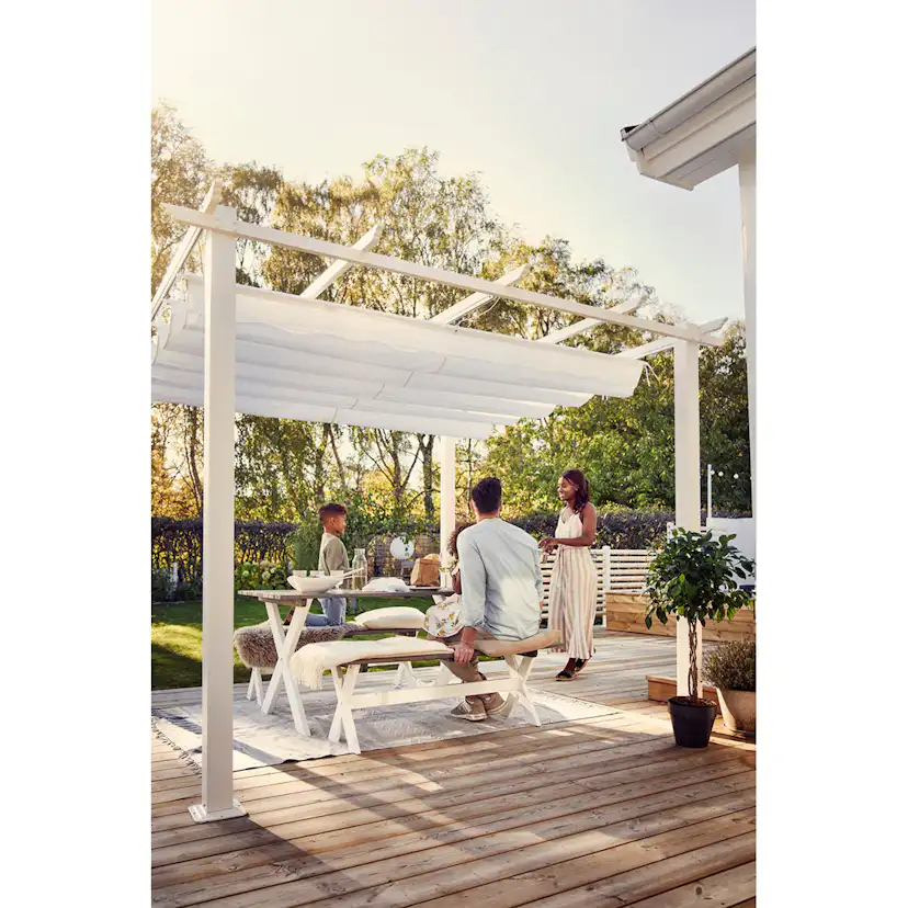 Pergola 4x4 m Vit Vit