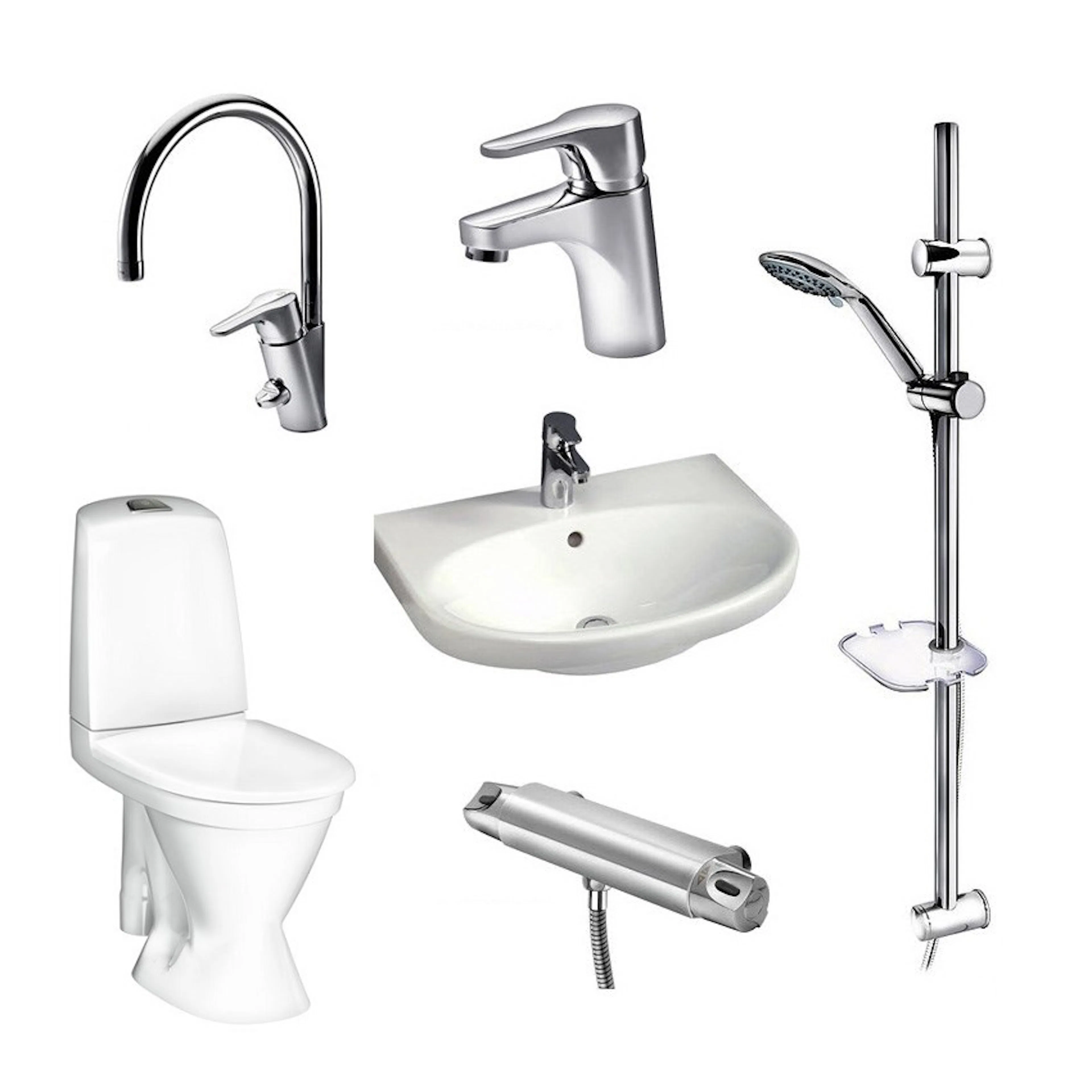 Badrumspaket Gustavsberg Rotpaket 2