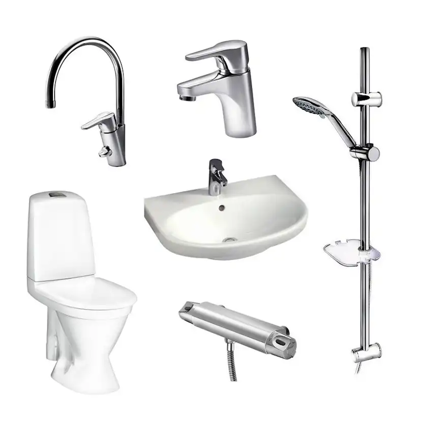 Badrumspaket Gustavsberg Rotpaket 2