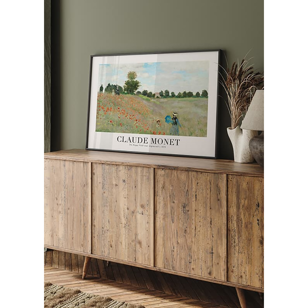 Poster Gallerix The Poppy Field 1873 By Claude Monet