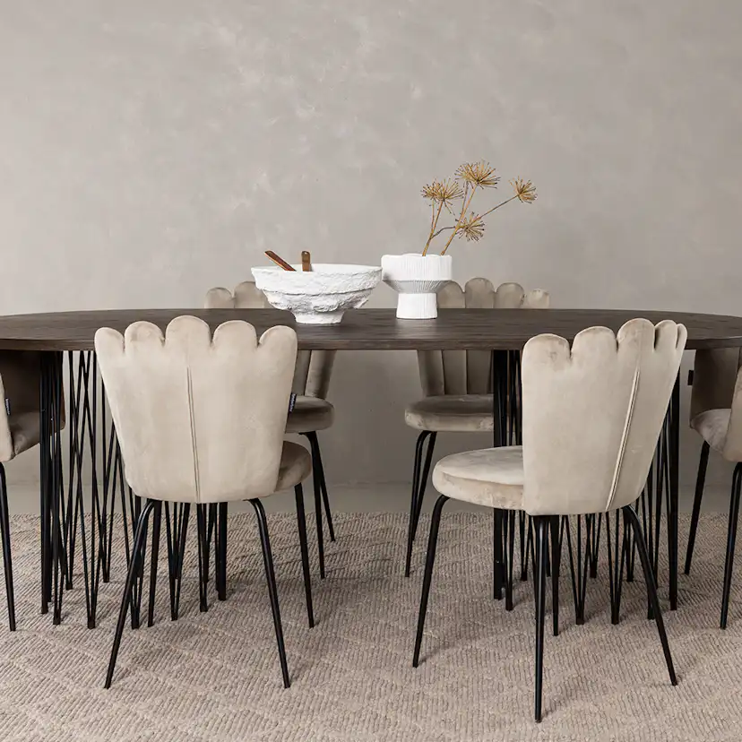 Matgrupp furniture/fashion Stone med 4 Limhamn Light Stolar och 2 Limhamn Stolar