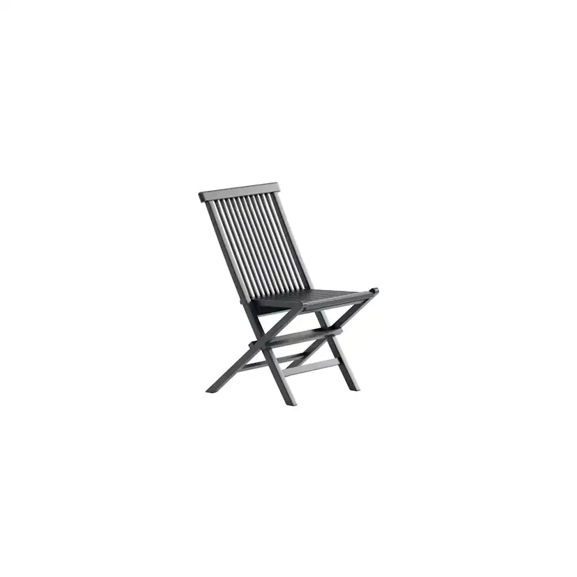 Matstol Venture Home Kenya Svart Teak Fällbar