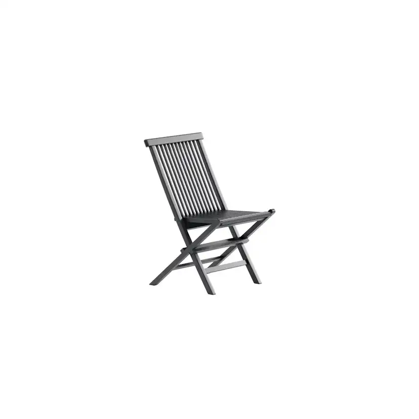 Matstol Venture Home Kenya Svart Teak Fällbar