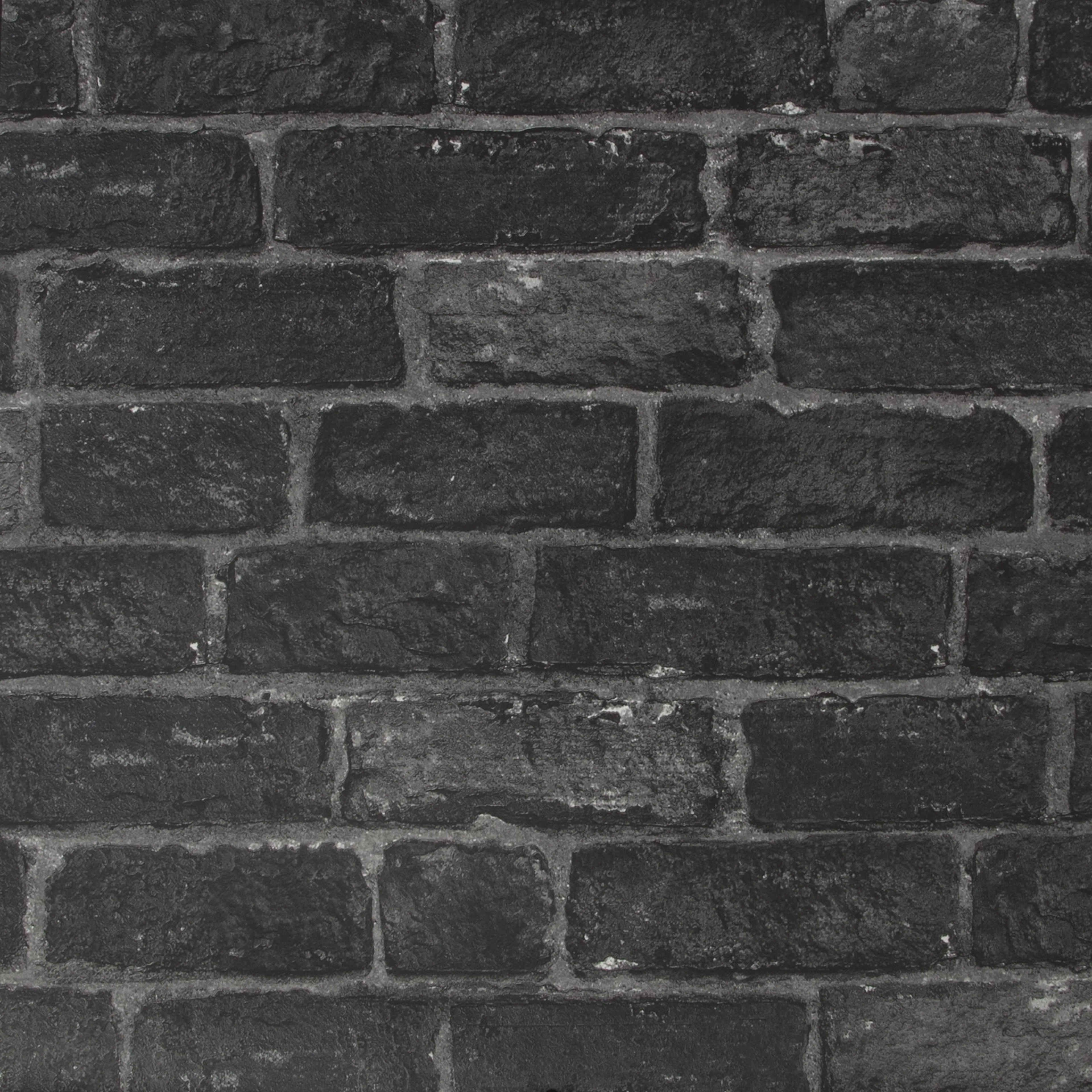 Tapet Fresco House Sten Charcoal