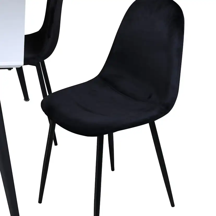 Matgrupp Venture Home Jolie med 4 Pobbie Stolar Metall