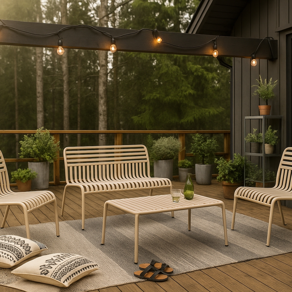 Loungegrupp Comfort Garden Jarva 4-sits Soffgrupp Utomhus i metall