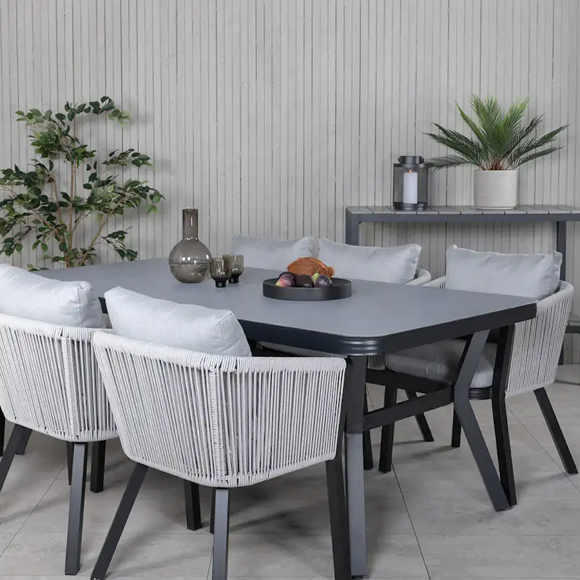 Matgrupp Venture Home Vyn med 6 Vyn Matstolar