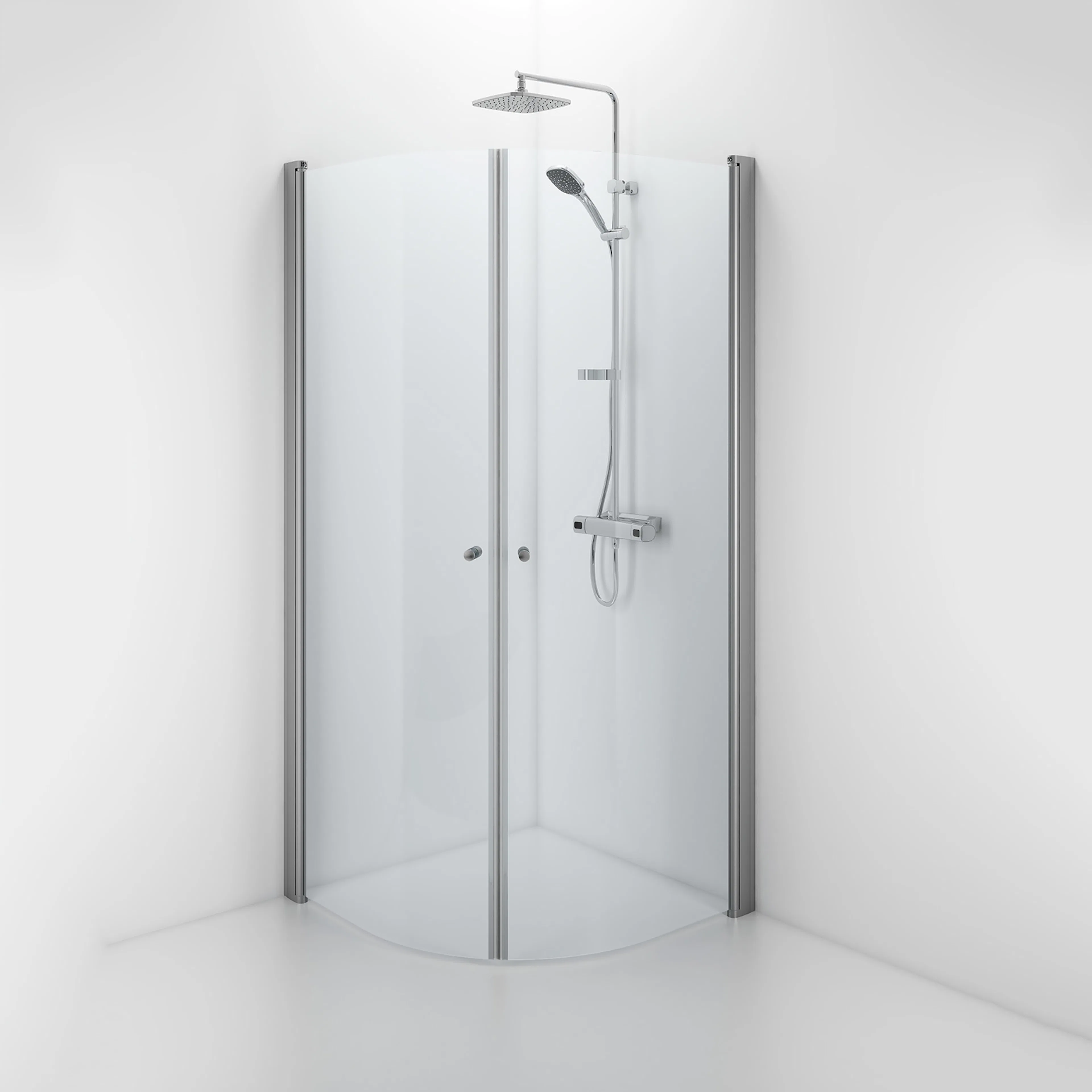 Contura Shower Space SBNK 800x800 med knopp, 2 dörrar 800x800 Knopp