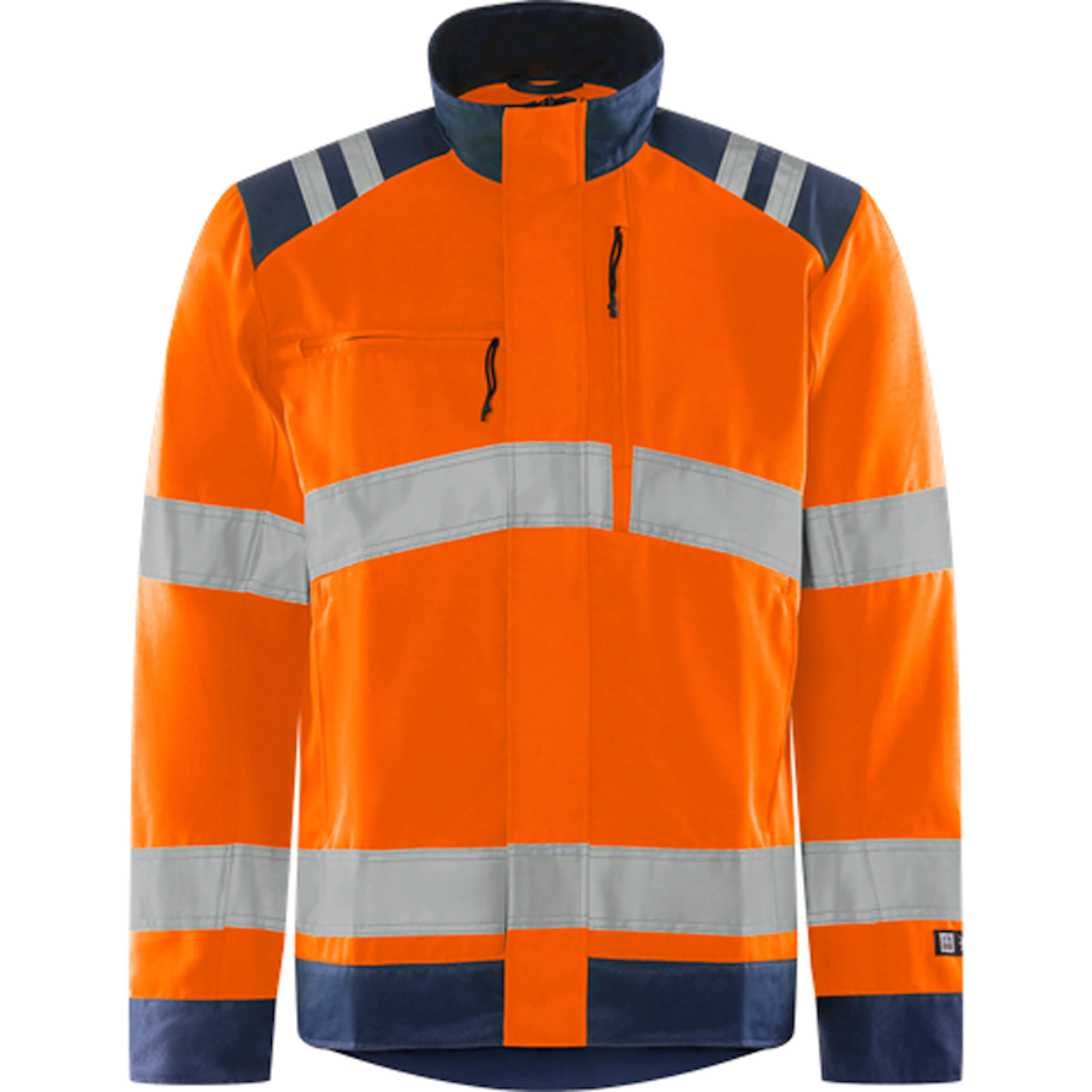 Varselorange/Marinblå