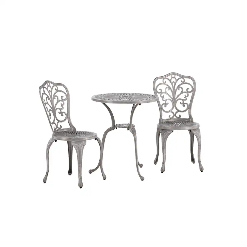 Cafégrupp Venture Home Nandin ø60 cm med 2 Trädgårdsstolar Utomhus