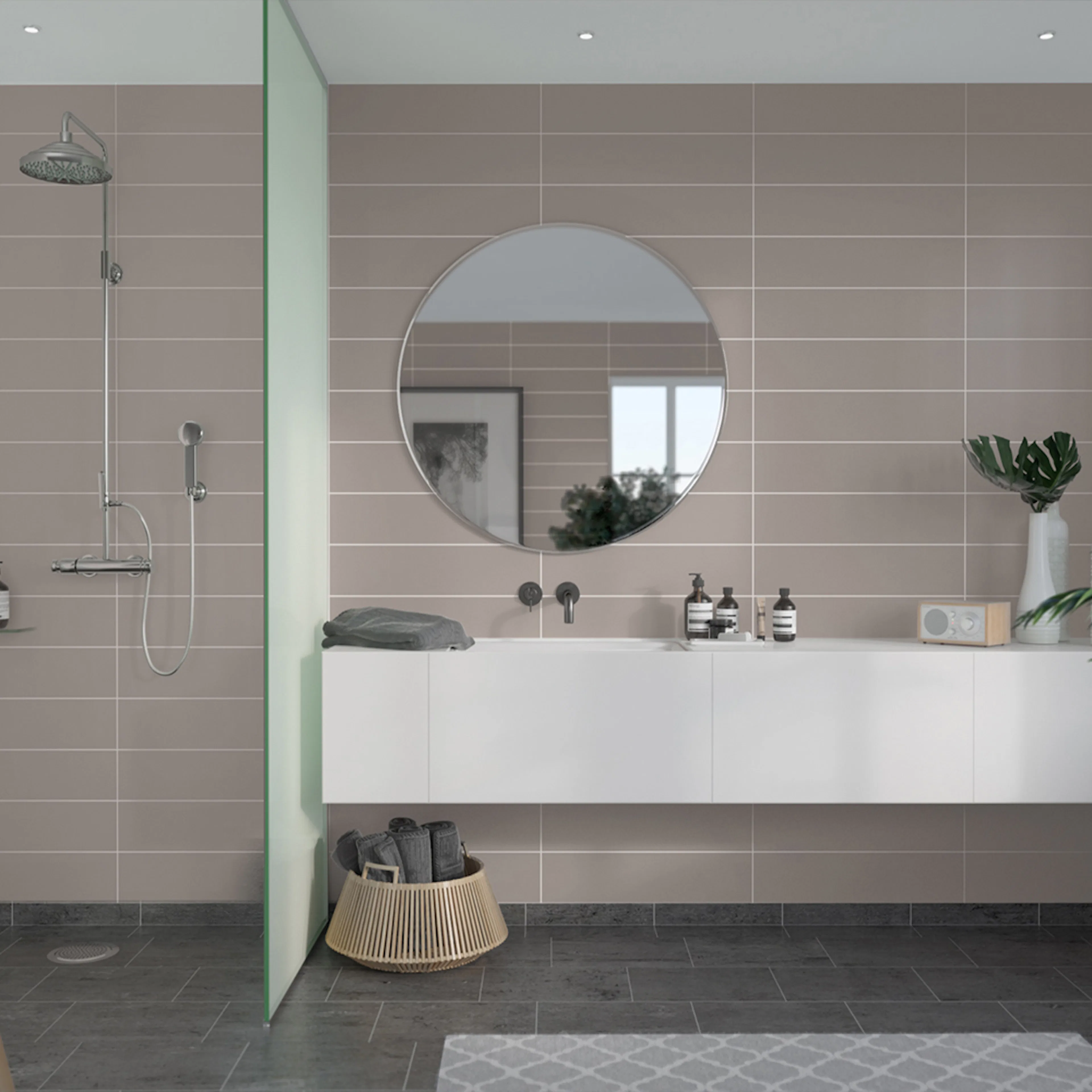 Våtrumsskiva Fibo Warm Grey 5200-M6015 EM