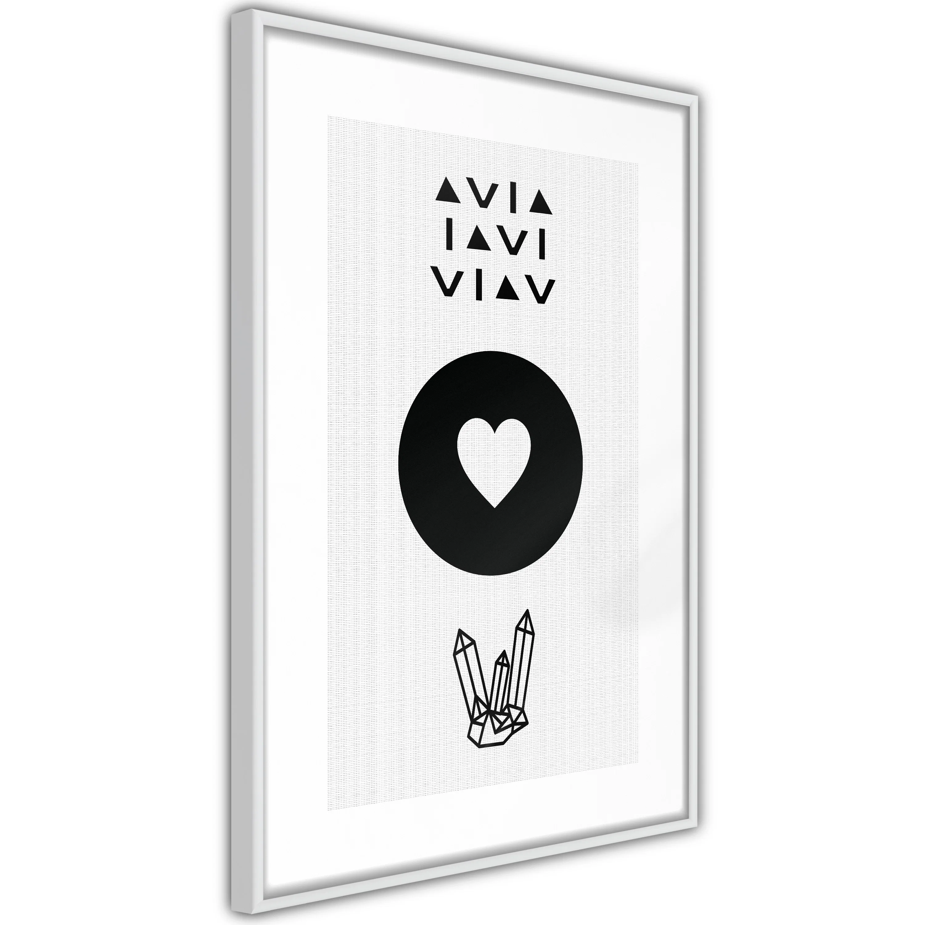 Poster Artgeist Affisch Heart and Crystals